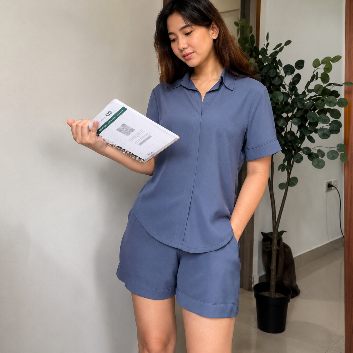 BLOOM POLO LINEN COORDS ( BUY 1 TAKE 1 )