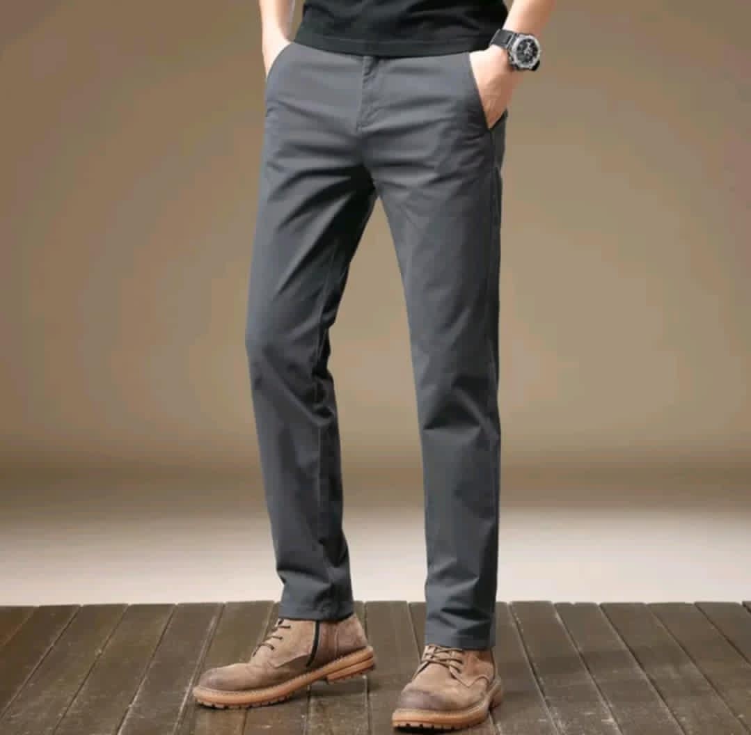 MEN COTTON STRETCHABLE TROUSER PANTS  (BUY 1 TAKE 1)