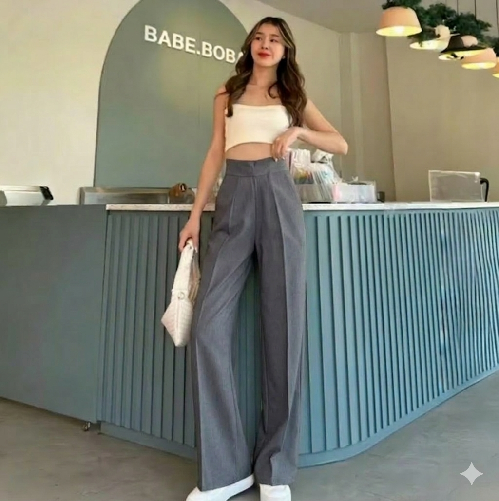 KOREAN FASHION HIGHWAIST TROUSER (BUY 1 TAKE 1)