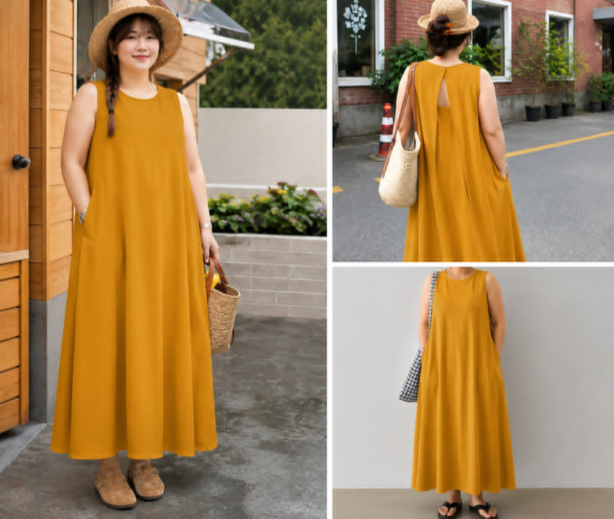 CASUAL SLEEVELESS SUNDRESS ( BUY 1 TAKE 1 )