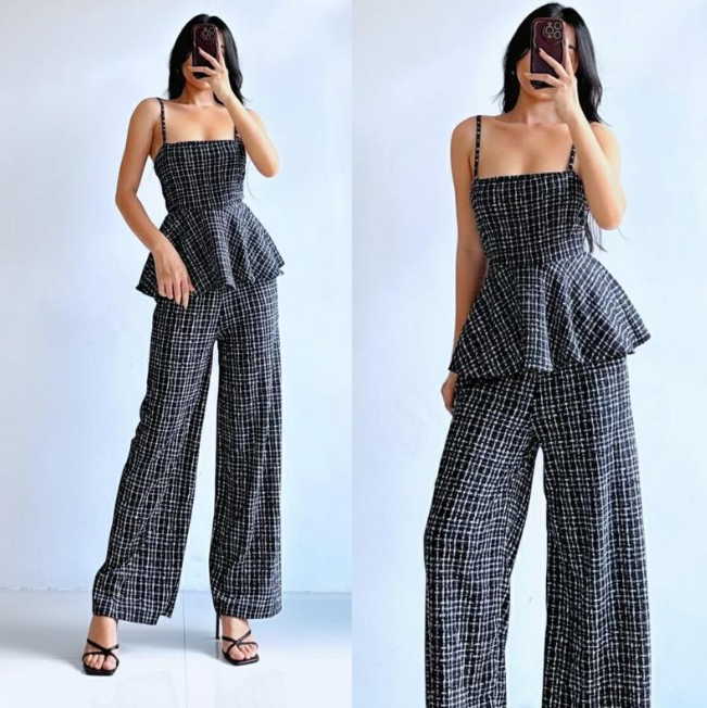 CHECKERED CASUAL CREPE TERNO ( BUY 1 TAKE 1 )