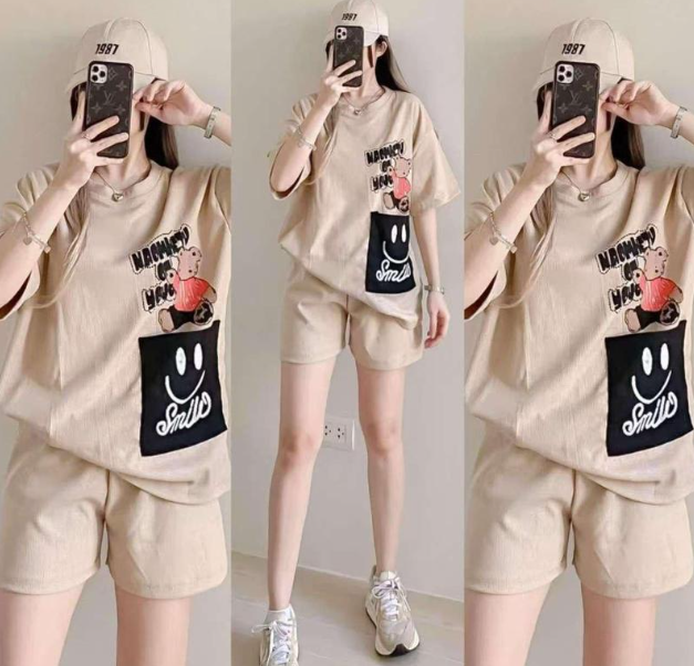 WAFFLE OVER SIZE T SHIRT TERNO  (BUY 1 TAKE 1)