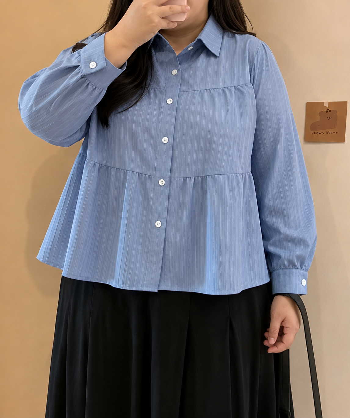 RICH TITA PEPLUM LONG SLEEVE (BUY 1 TAKE 1)