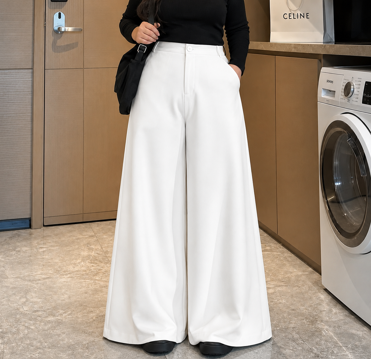 ANNA HIGHWAIST WIDE LEG PANTS (BUY 1 TAKE 1)