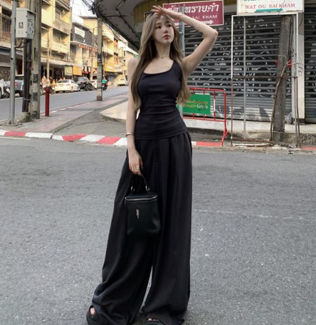 MARINA Terno Suit Halter Top Wide Leg Pants  (BUY 1 TAKE 1)