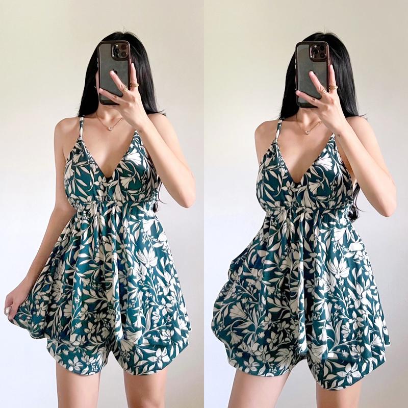 OLIVIA V-NECK TOP & SHORTS PADDED TERNO