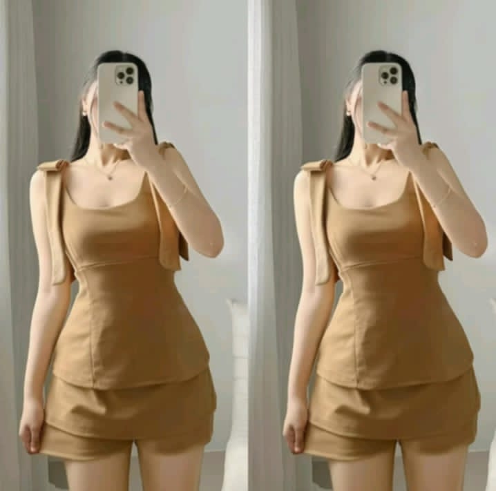 ALYSSA SLEEVELESS TOP & SKORTS TERNO