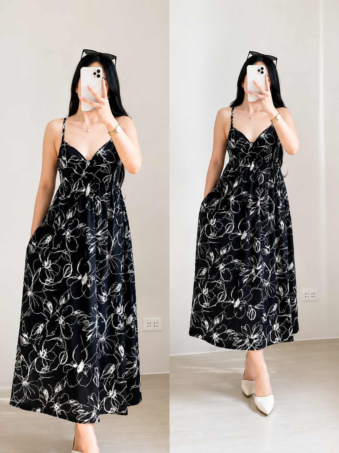 LEXI PADDED FLORAL DRESS