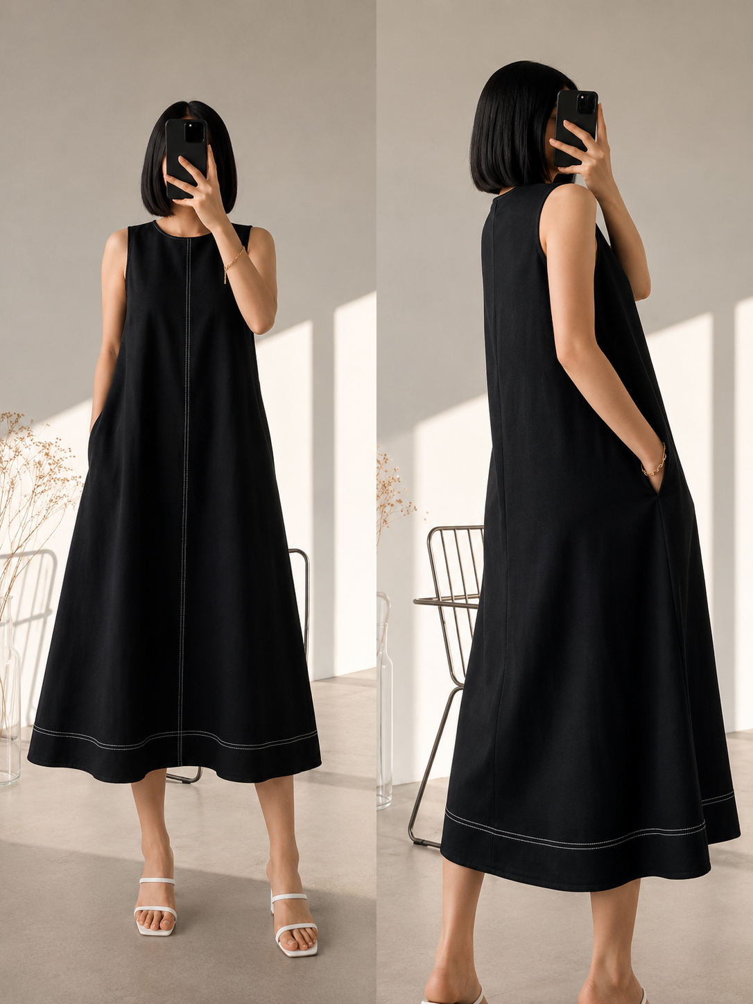 EUNICE KOREAN LOOSE MAXI DRESS