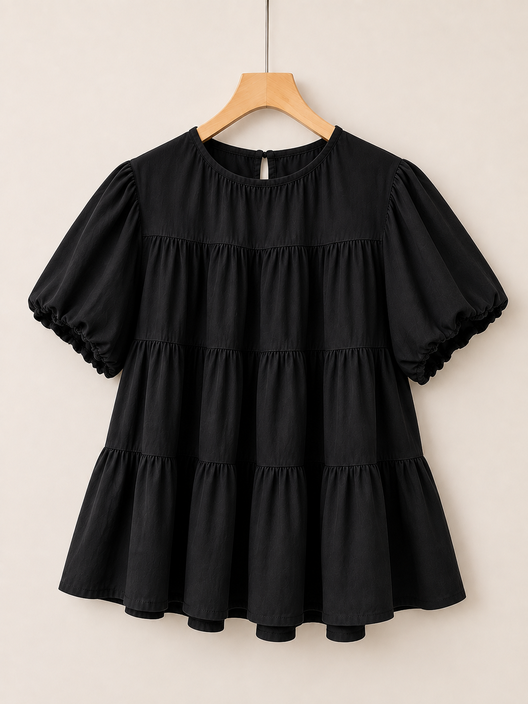 KOREAN STYLE ROUND-NECK SHIRT