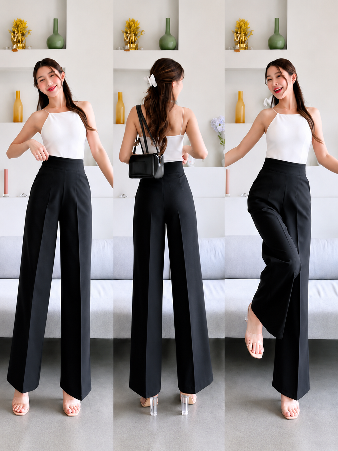 MILA KOREAN STRAIGHT-LEG TROUSER