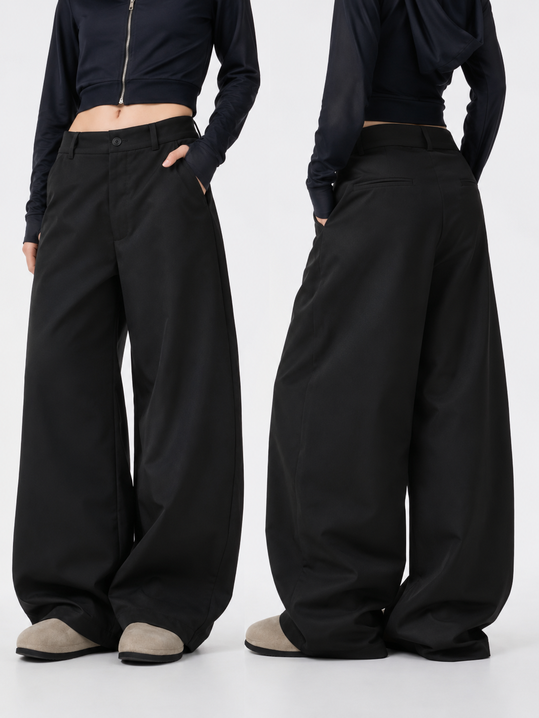 KINYOO BAGGY CARGO TROUSER PANTS