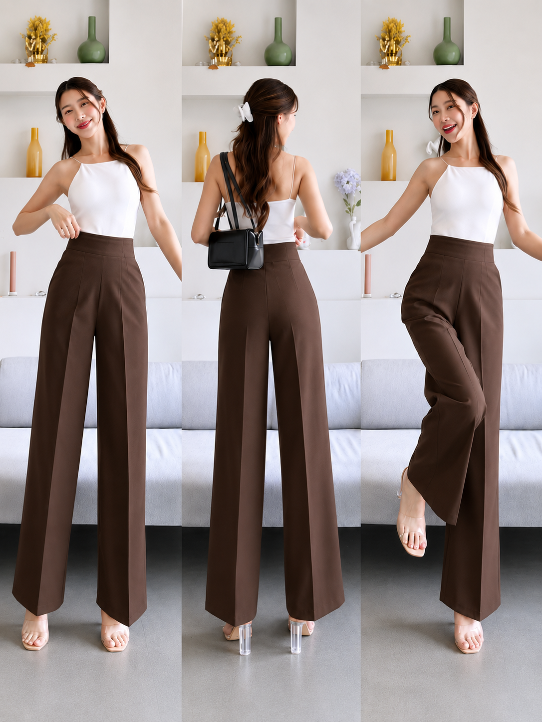 MILA KOREAN STRAIGHT-LEG TROUSER