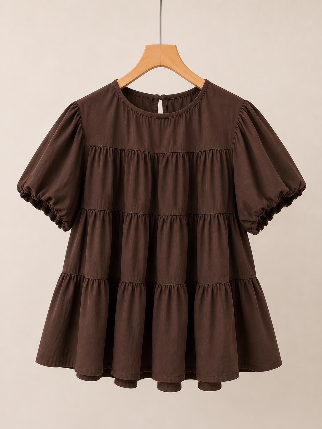 KOREAN STYLE ROUND-NECK SHIRT