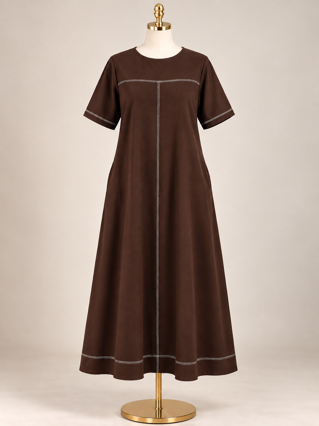 VENICE CLASSIC STITCH MIDI DRESS