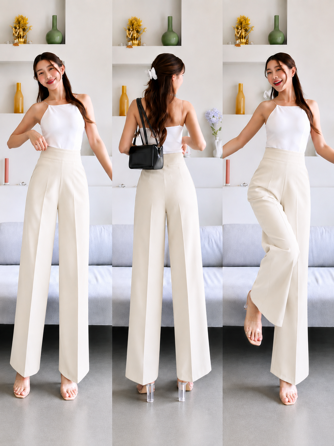 MILA KOREAN STRAIGHT-LEG TROUSER