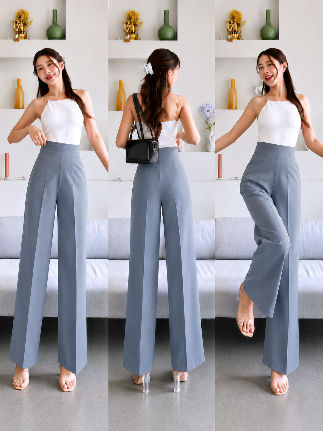 MILA KOREAN STRAIGHT-LEG TROUSER