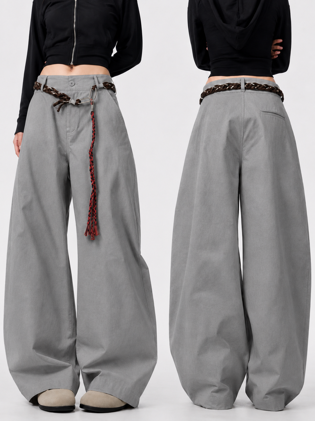 KINYOO BAGGY CARGO TROUSER PANTS