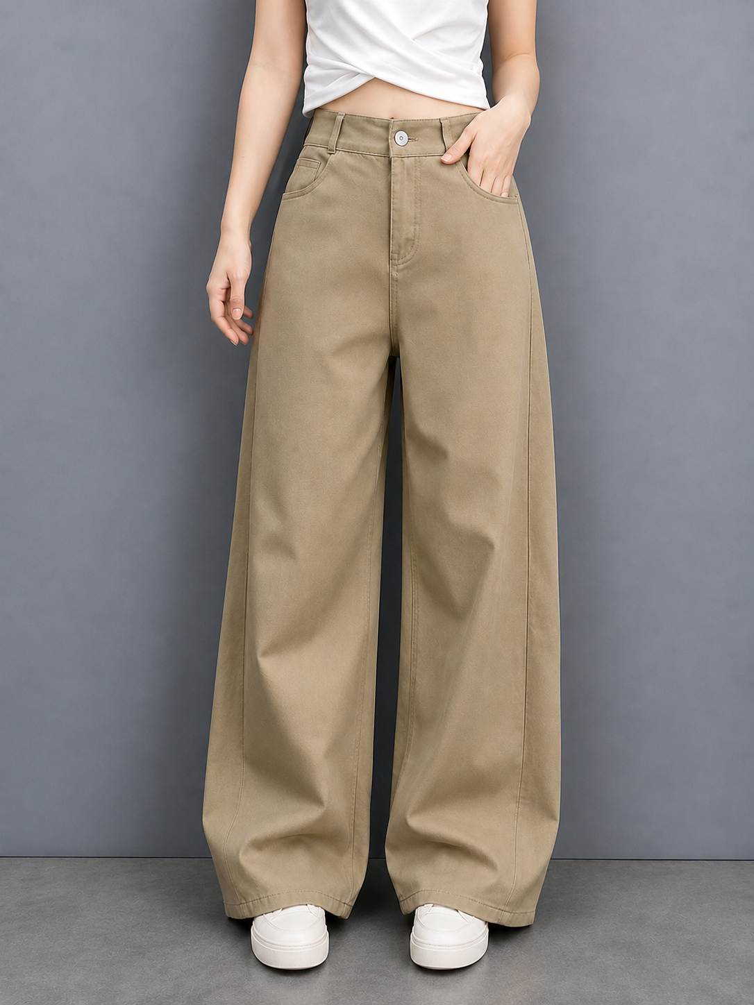 PREMIUM KOREAN HIGH WAIST BAGGY PANTS