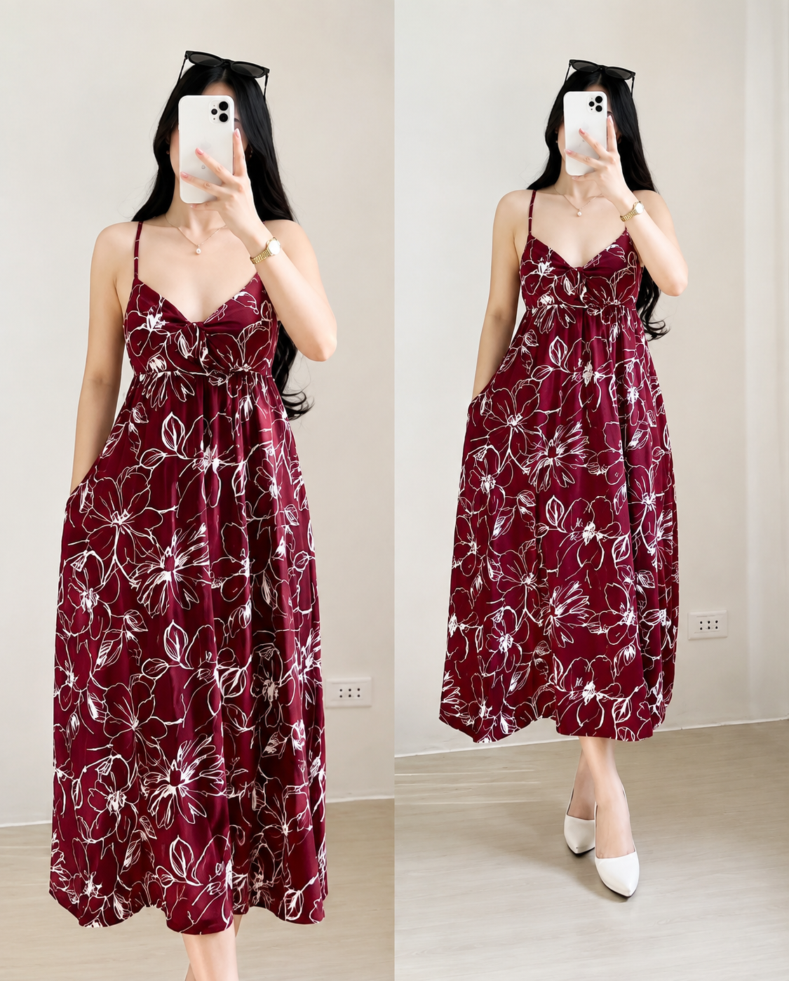 LEXI PADDED FLORAL DRESS