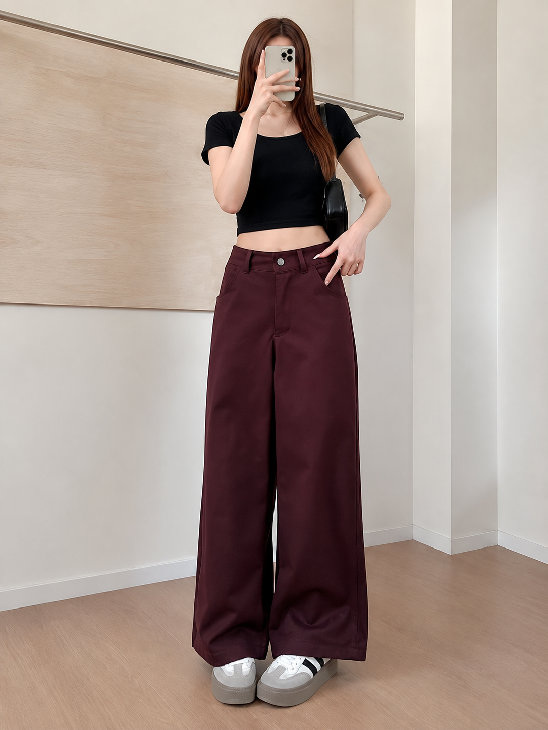 KOREAN STYLE WIDE LEG TROUSER