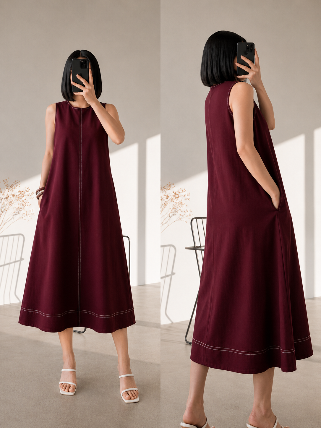 EUNICE KOREAN LOOSE MAXI DRESS