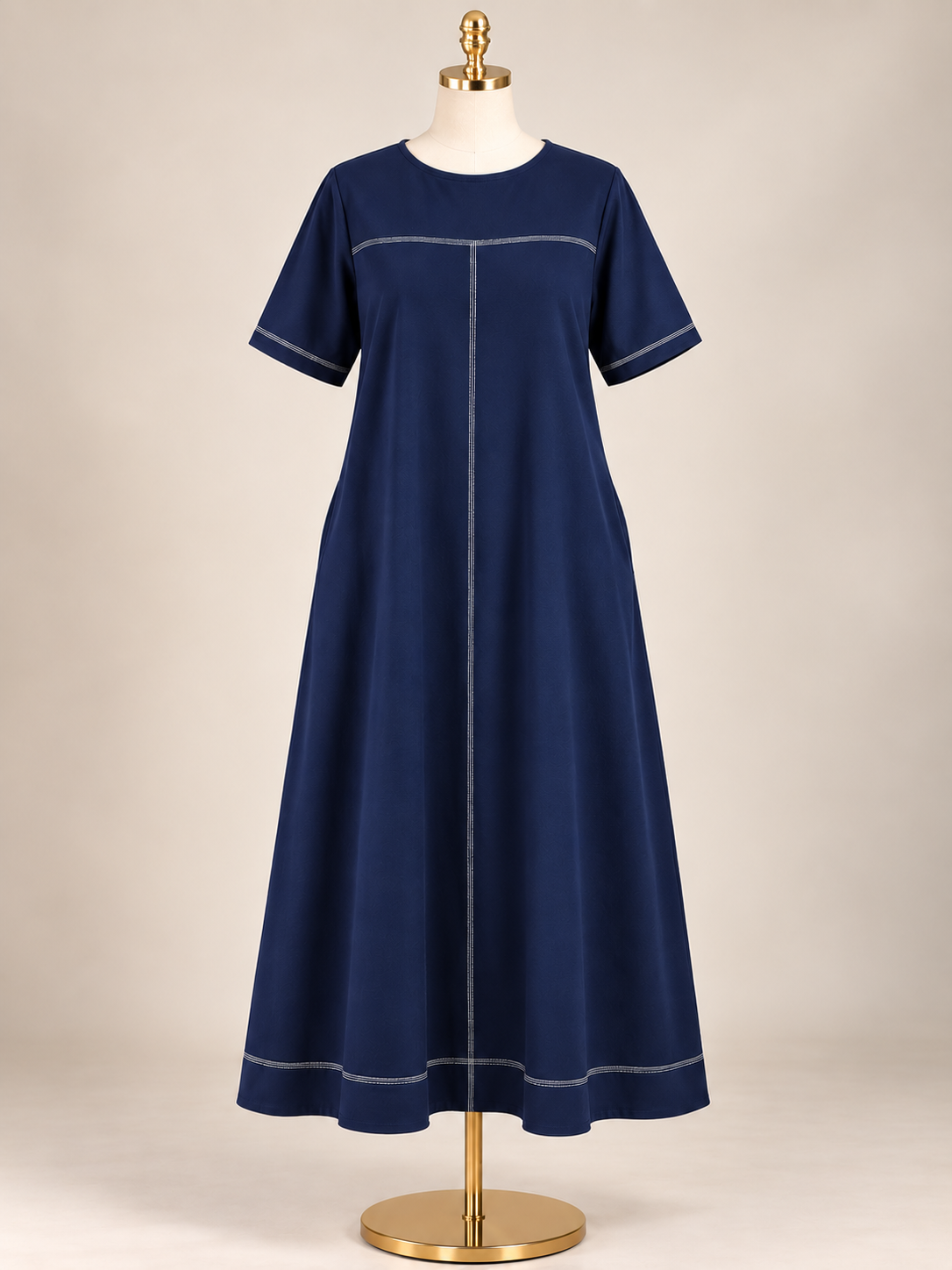 VENICE CLASSIC STITCH MIDI DRESS