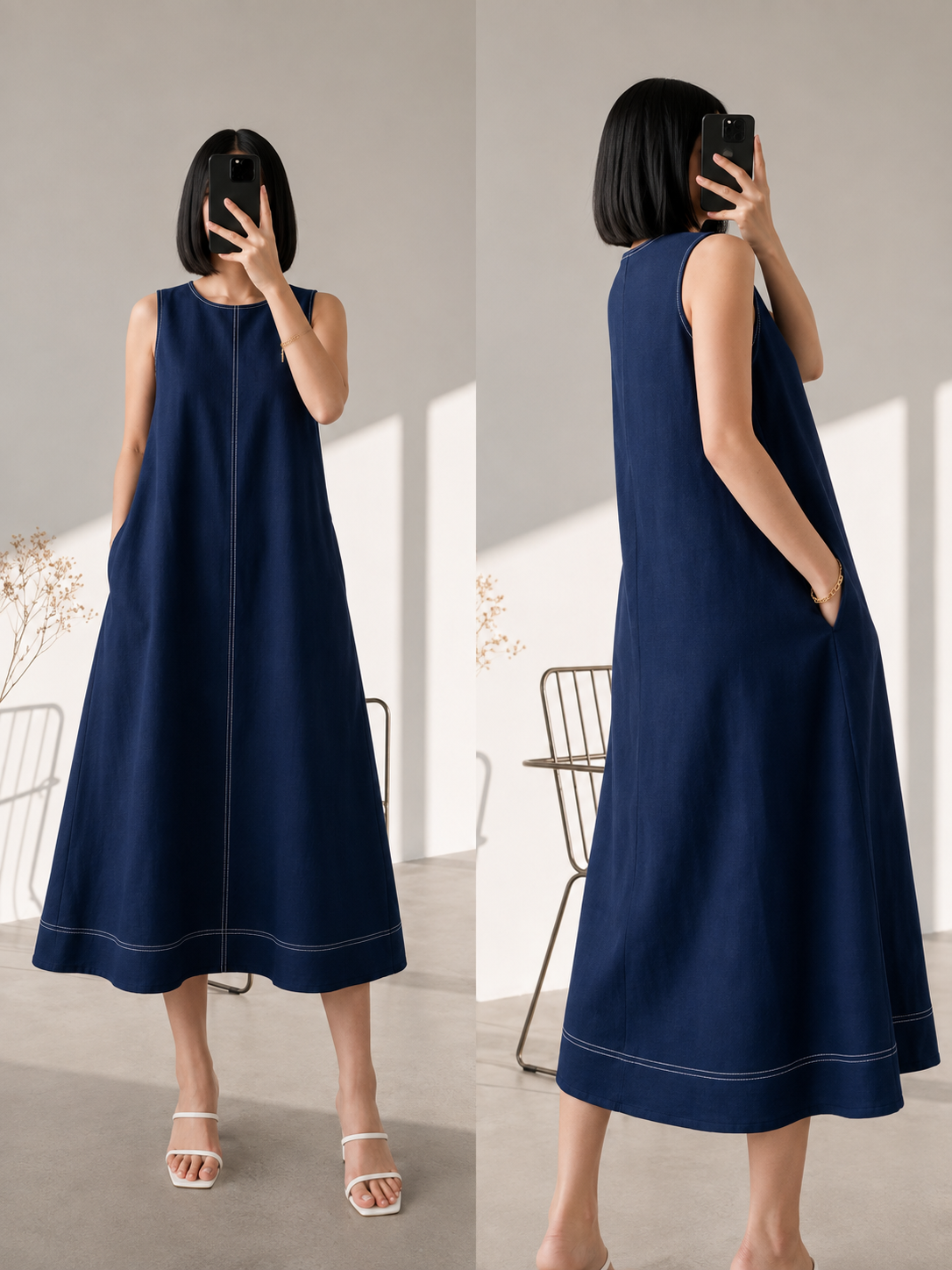 EUNICE KOREAN LOOSE MAXI DRESS