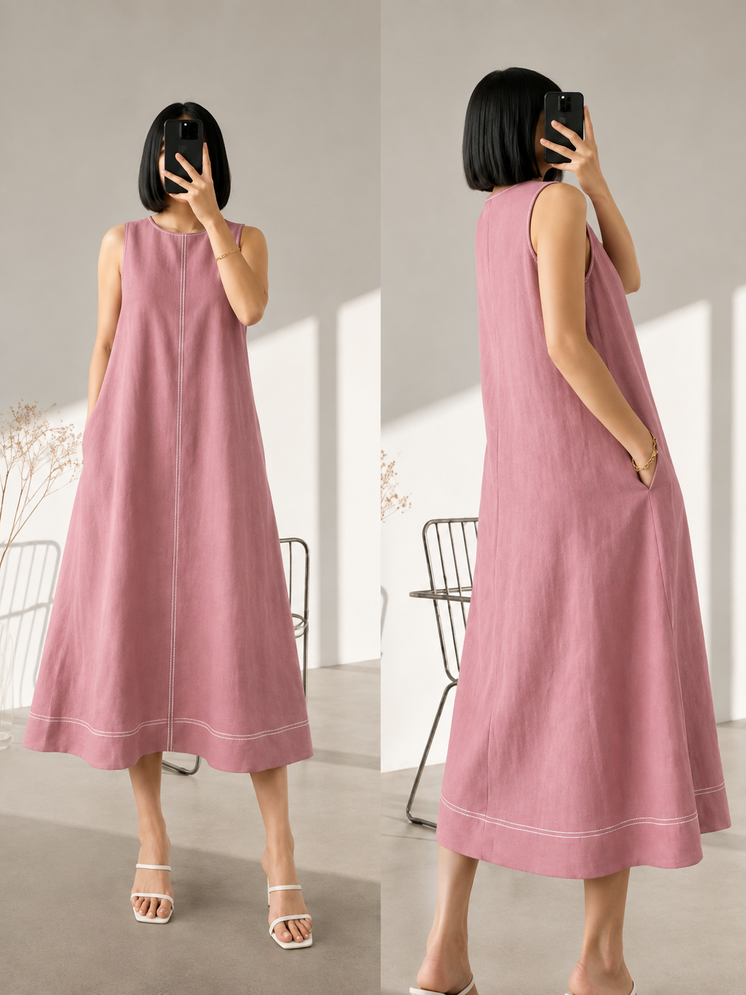 EUNICE KOREAN LOOSE MAXI DRESS