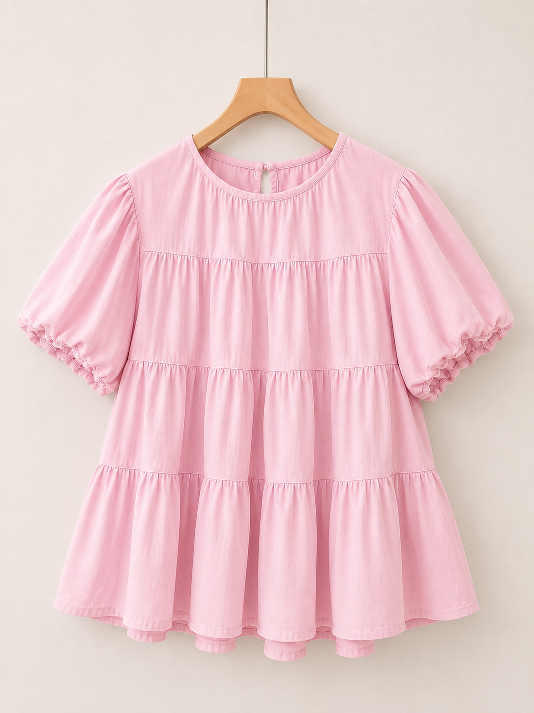 KOREAN STYLE ROUND-NECK SHIRT