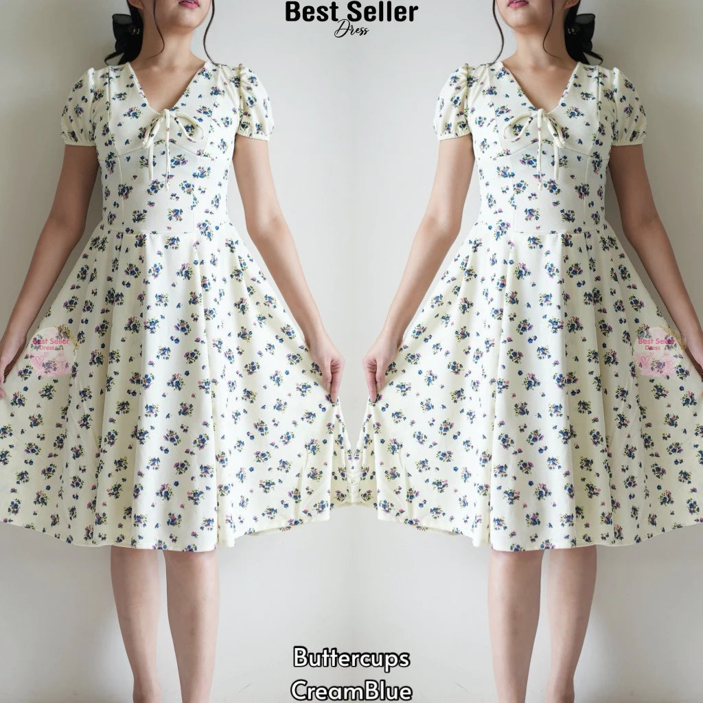 VICTORIA PUFF SLEEVE DRESS BUY 1 TAKE 1