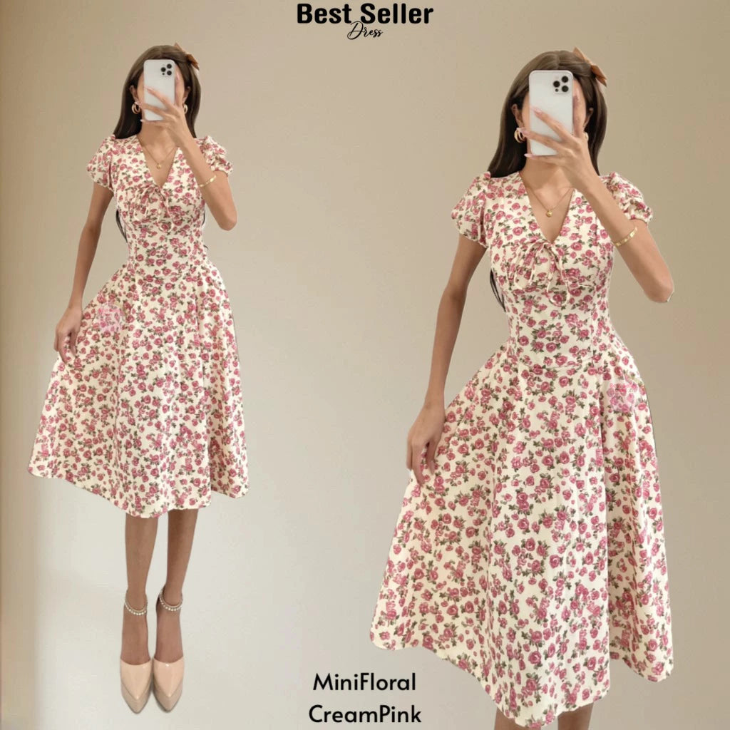 VICTORIA PUFF SLEEVE DRESS BUY 1 TAKE 1