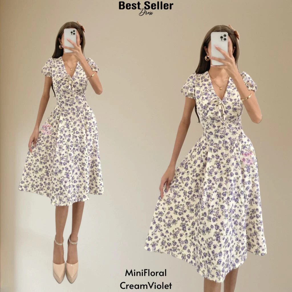 VICTORIA PUFF SLEEVE DRESS BUY 1 TAKE 1