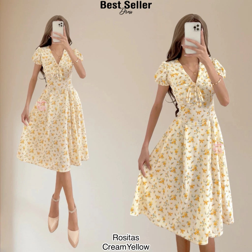 VICTORIA PUFF SLEEVE DRESS BUY 1 TAKE 1