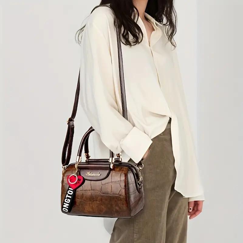 CROCODILE EMBOSSED BAG