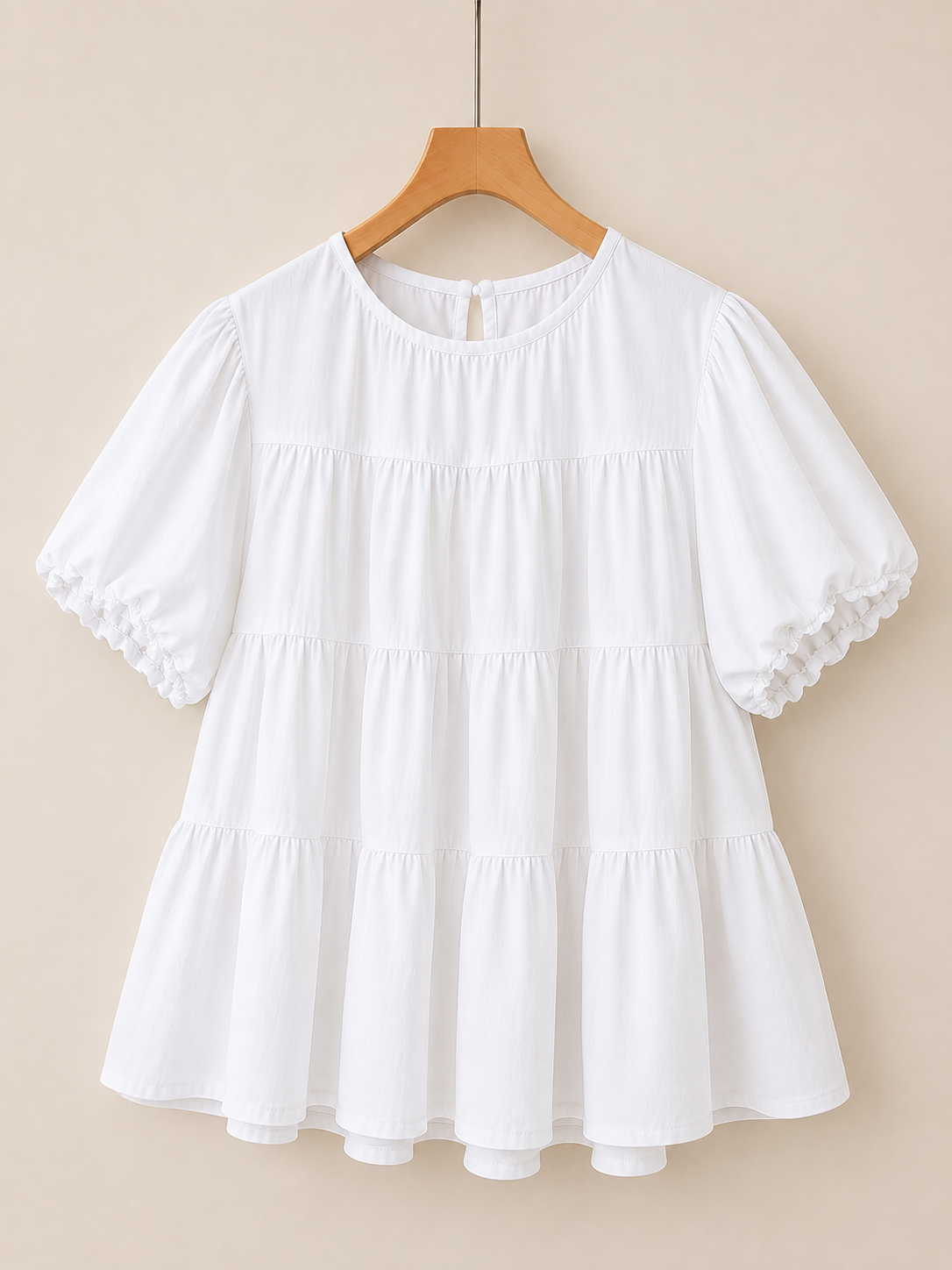 KOREAN STYLE ROUND-NECK SHIRT