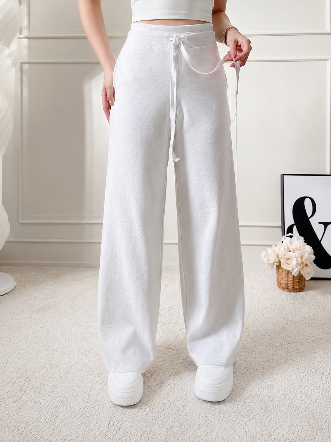 KOREAN LUXE WIDE-LEG PANTS