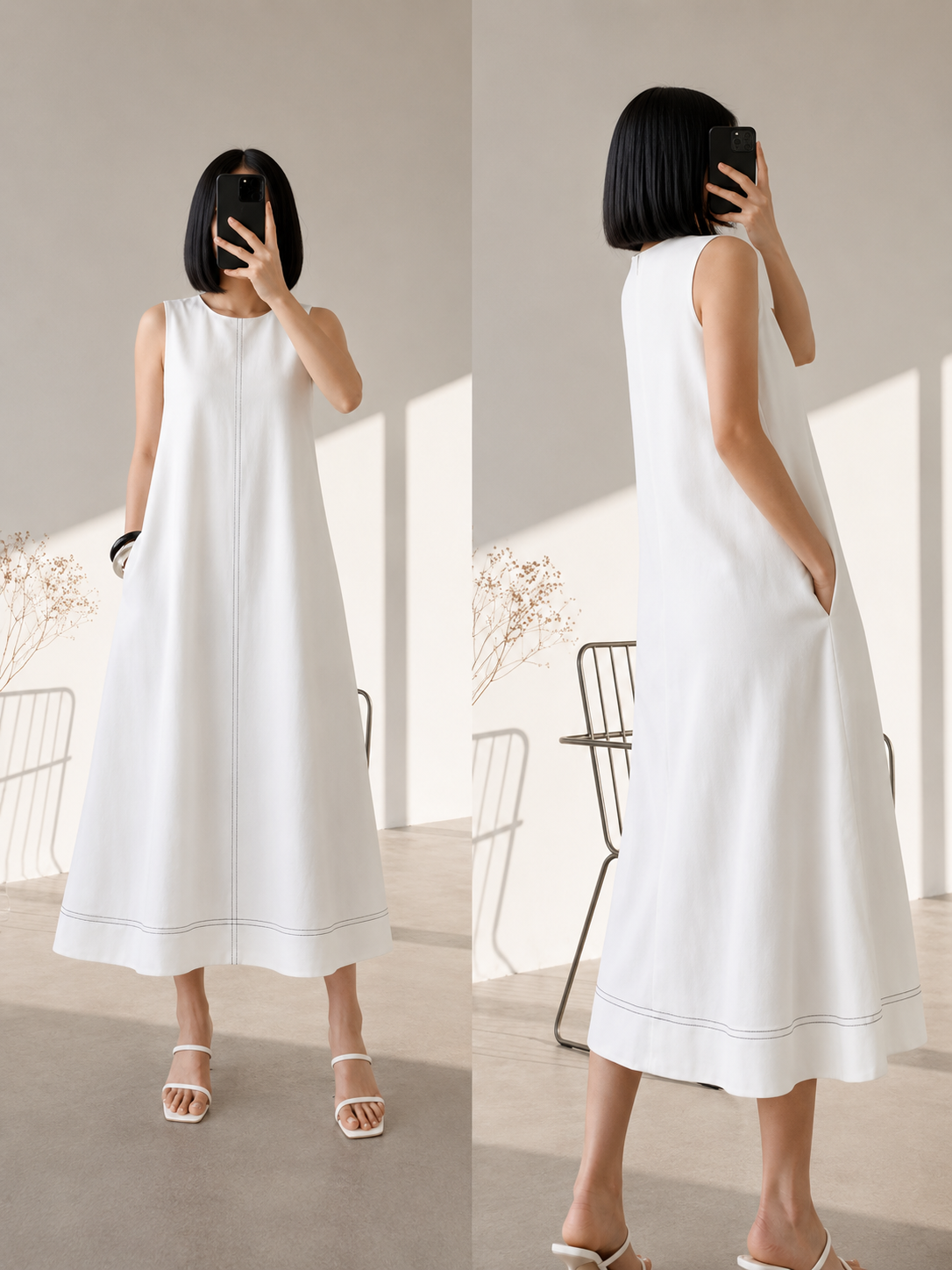 EUNICE KOREAN LOOSE MAXI DRESS