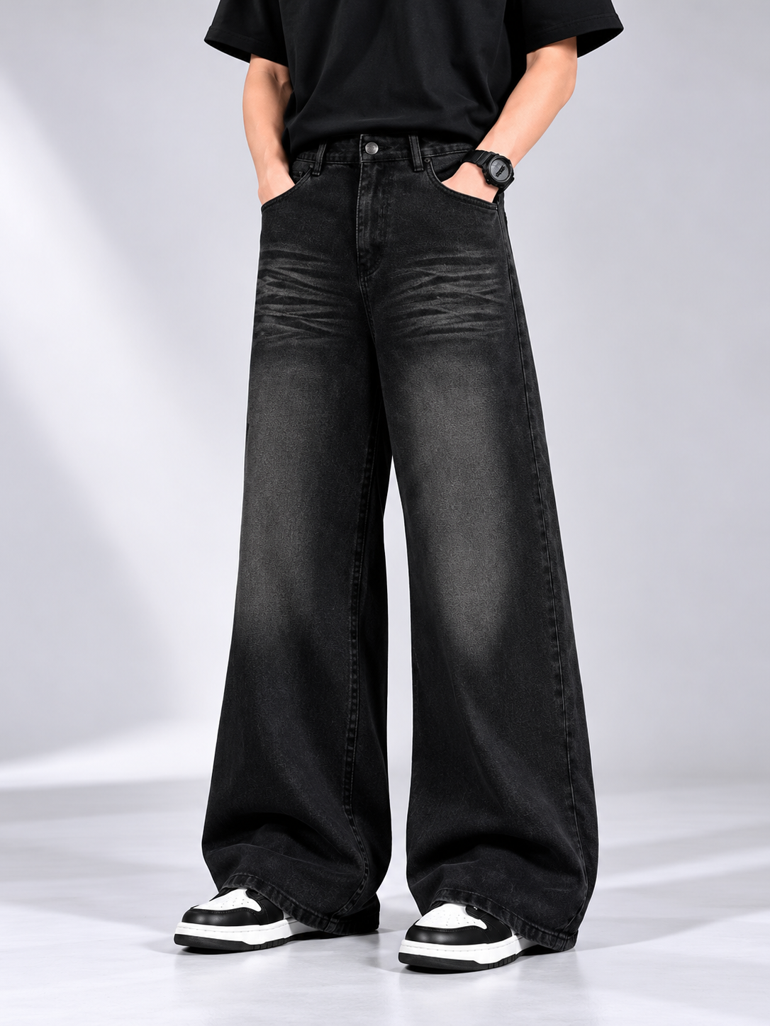 PREMIUM KOREAN WIDE-LEG JEANS