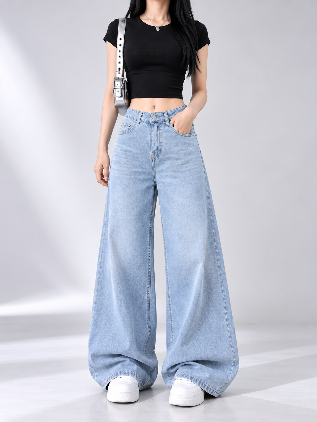 PREMIUM KOREAN WIDE-LEG JEANS