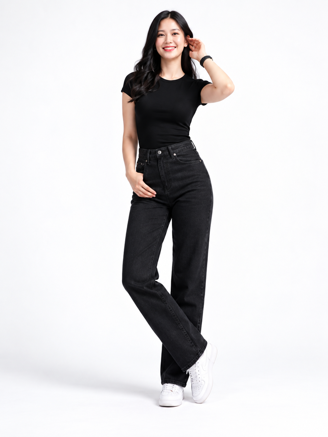 AMBER HIGHWAIST WIDE-LEG JEANS