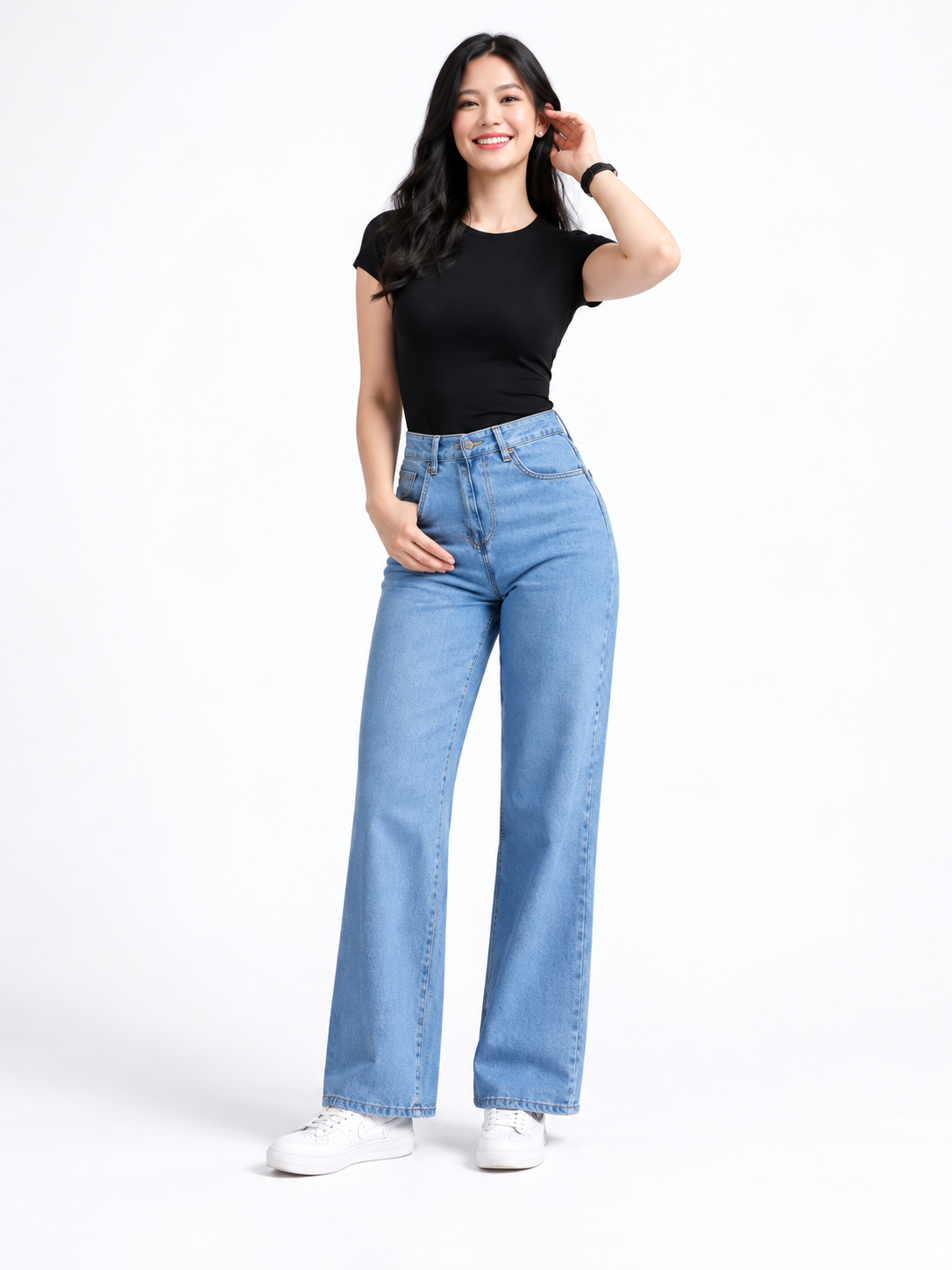 AMBER HIGHWAIST WIDE-LEG JEANS