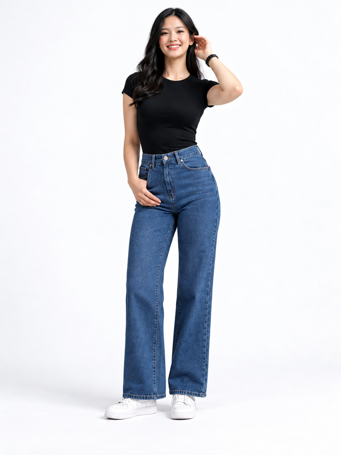 AMBER HIGHWAIST WIDE-LEG JEANS