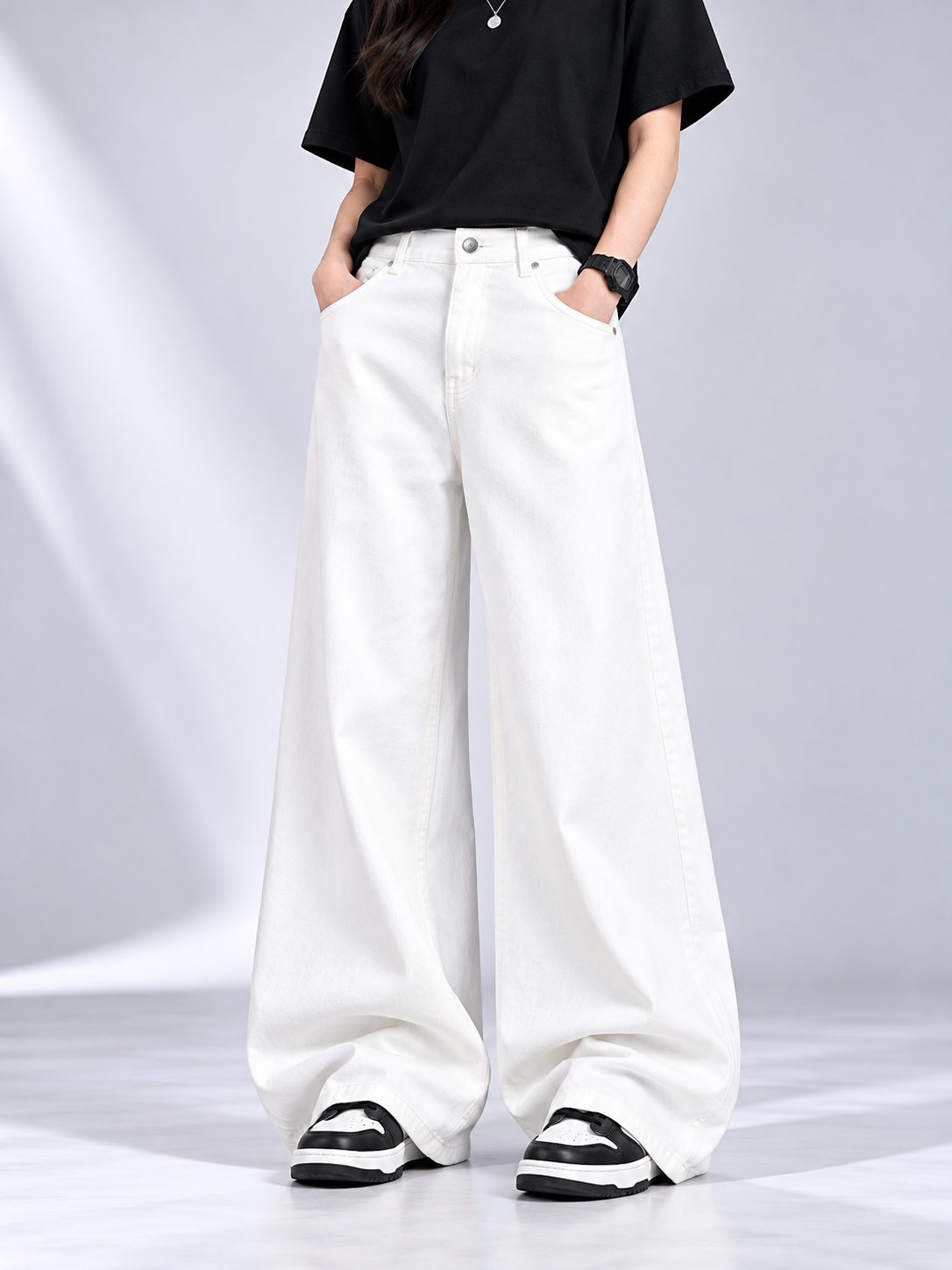 PREMIUM KOREAN WIDE-LEG JEANS