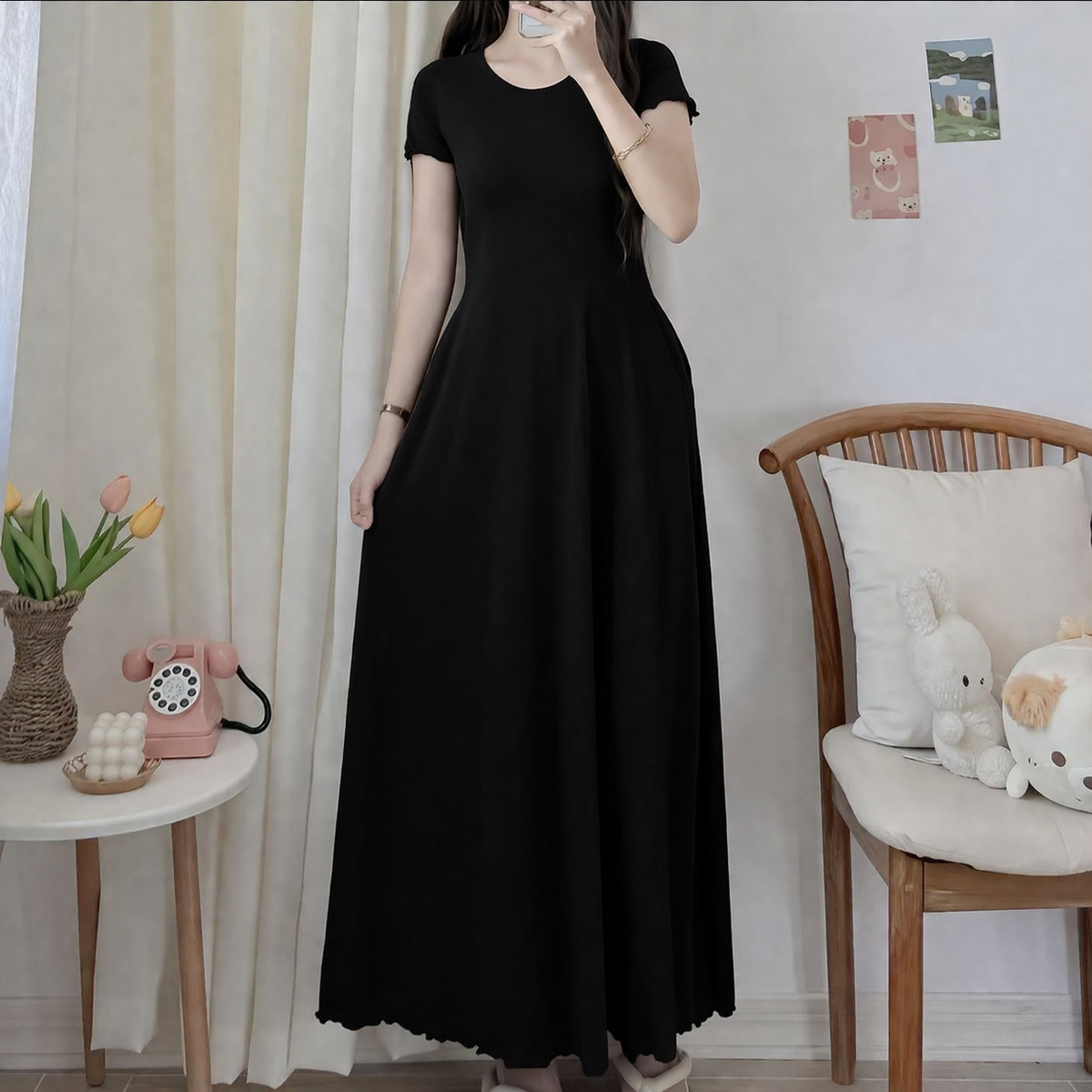 JENNA LETTUCE DRESS (BUY 1 TAKE 1)