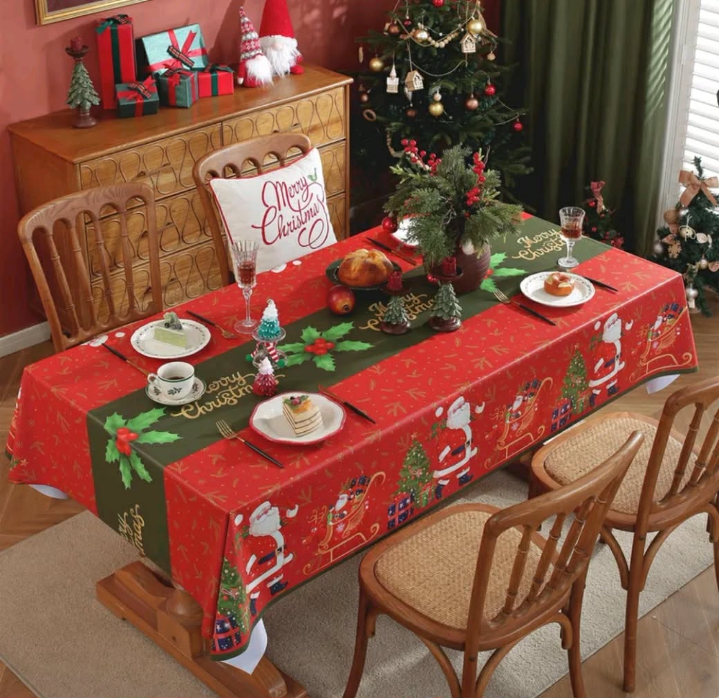 CHRISTMAS PVC TABLECLOTH (70% OFF)