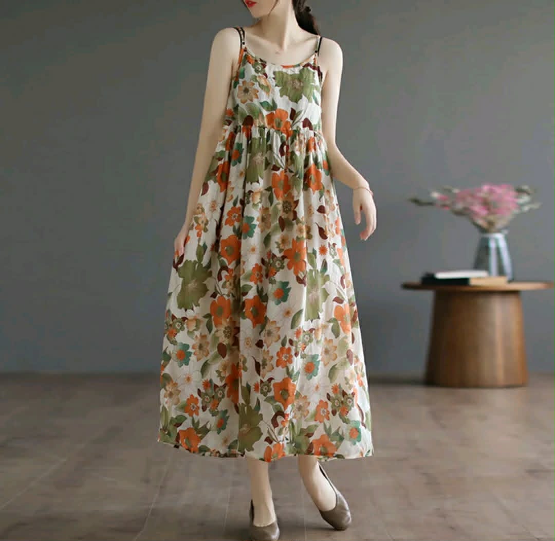 FLORAL MAXI DRESS ( BUY 1 TAKE 1 )