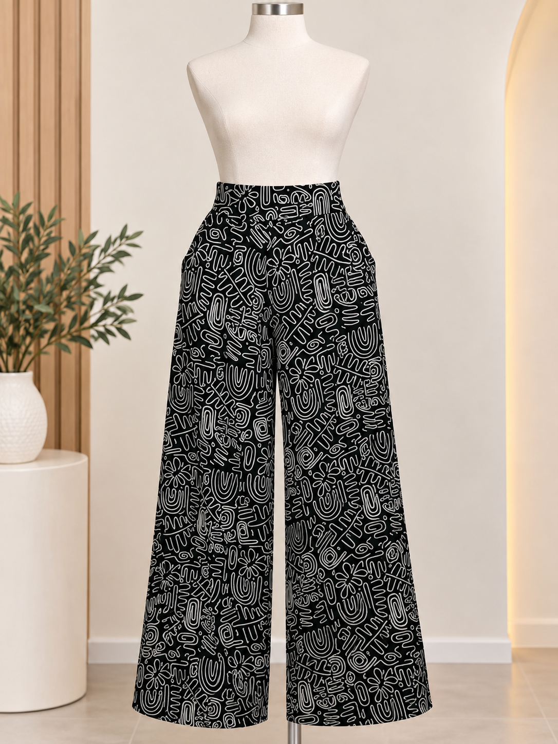 ALORA PREMIUM PRINTED WIDELEG PANTS