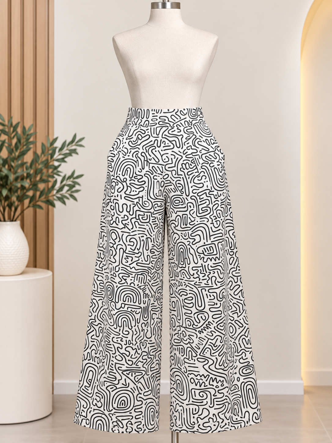 ALORA PREMIUM PRINTED WIDELEG PANTS