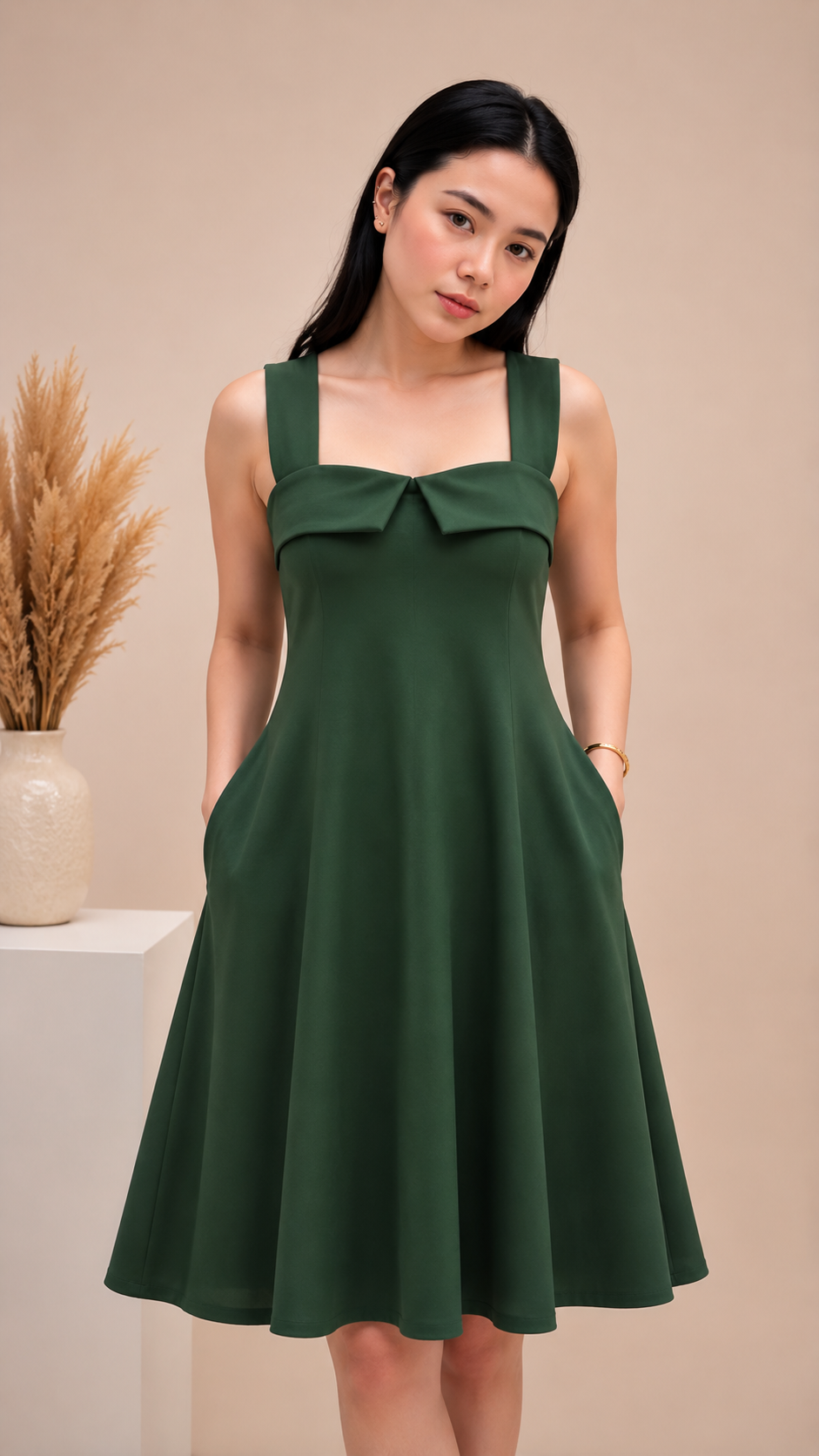 ALICIA PLAIN MAXI DRESS